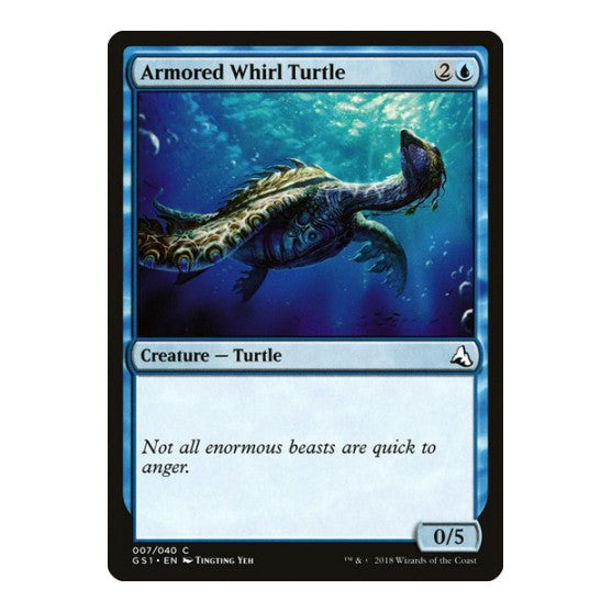 Armored Whirl Turtle (GS1) #7 Common (Lightly Played) Global Series Jiang Yanggu & Mu Yanling Magic: The Gathering: 2018