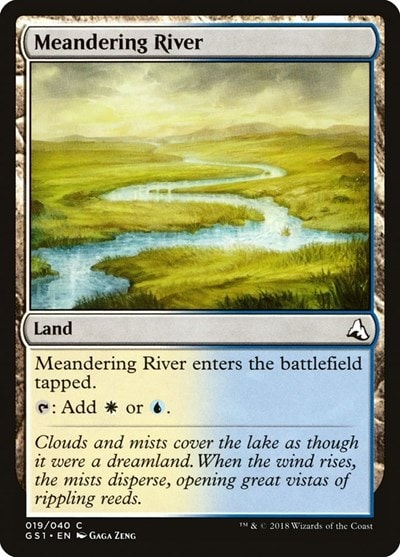 Meandering River (GS1) #19 Common (Lightly Played) Global Series Jiang Yanggu & Mu Yanling Magic: The Gathering: 2018