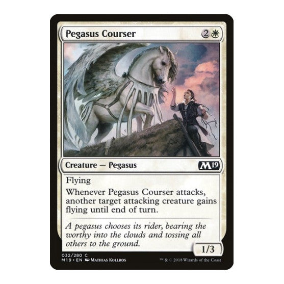 Pegasus Courser (M19) #32 Common (Lightly Played) Core Set 2019 Magic: The Gathering: 2018