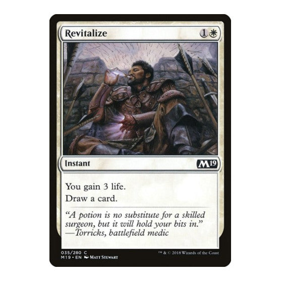 Revitalize (M19) #35 Common (Lightly Played) Core Set 2019 Magic: The Gathering: 2018