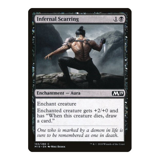 Infernal Scarring (M19) #103 Common Core Set 2019 Magic: The Gathering: 2018