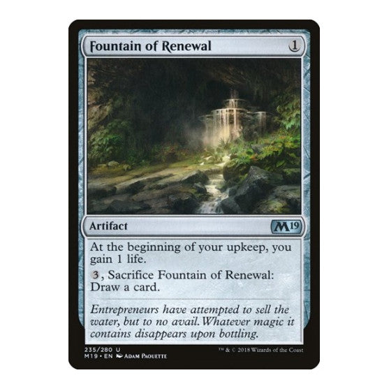 Fountain of Renewal (M19) #235 Uncommon (Lightly Played) Core Set 2019 Magic: The Gathering: 2018