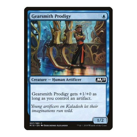Gearsmith Prodigy (M19) #57 Common (Lightly Played) Core Set 2019 Magic: The Gathering: 2018