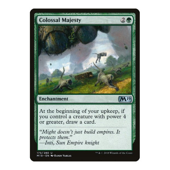 Colossal Majesty (M19) #173 Uncommon (Lightly Played) Core Set 2019 Magic: The Gathering: 2018