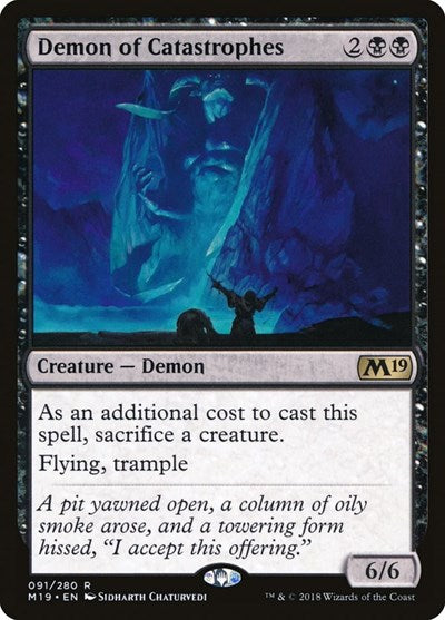 Demon of Catastrophes (M19) #91 Rare Core Set 2019 Magic: The Gathering: 2018
