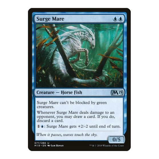 Surge Mare (M19) #77 Uncommon (Lightly Played) Core Set 2019 Magic: The Gathering: 2018