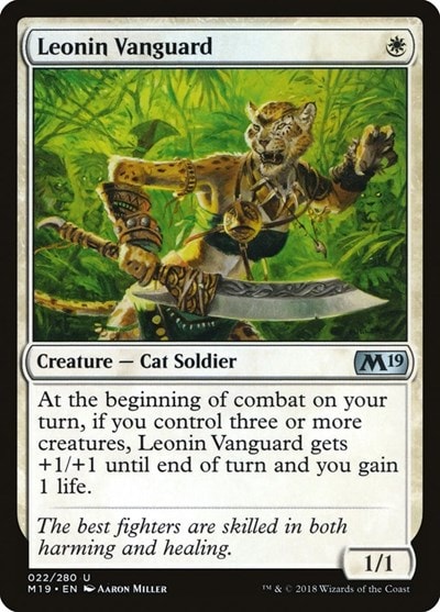 Leonin Vanguard (M19) #22 Uncommon (Lightly Played) Core Set 2019 Magic: The Gathering: 2018