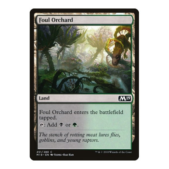 Foul Orchard (M19) #251 Common (Lightly Played) Core Set 2019 Magic: The Gathering: 2018