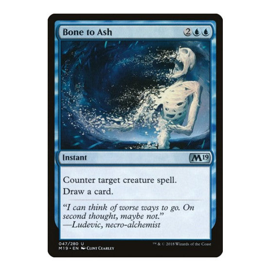 Bone to Ash (M19) #47 Uncommon (Lightly Played) Core Set 2019 Magic: The Gathering: 2018