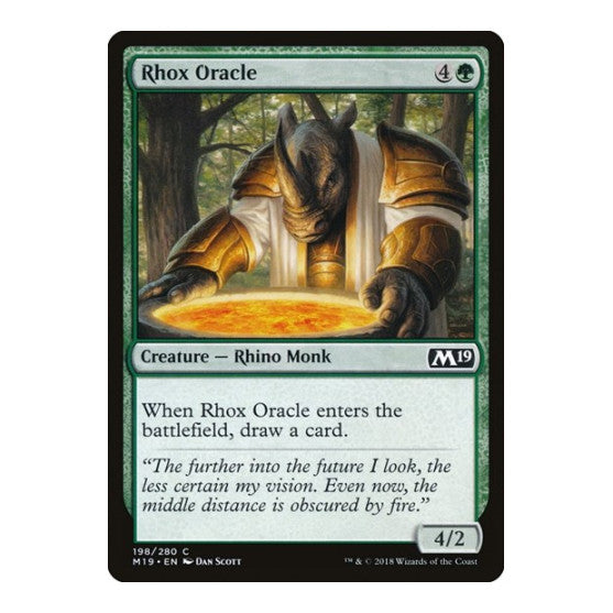 Rhox Oracle (M19) #198 Common (Lightly Played) Core Set 2019 Magic: The Gathering: 2018