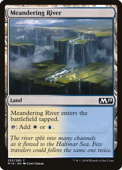 Meandering River (M19) #253 Common (Lightly Played) Core Set 2019 Magic: The Gathering: 2018