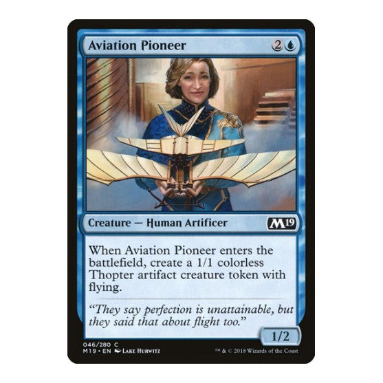 Aviation Pioneer (M19) #46 Common (Lightly Played) Core Set 2019 Magic: The Gathering: 2018