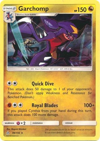 Garchomp - 99/156 (Cracked Ice Holo) (PR) #099/156 Rare (Holofoil Moderately Played) Deck Exclusives Pokemon: 2016