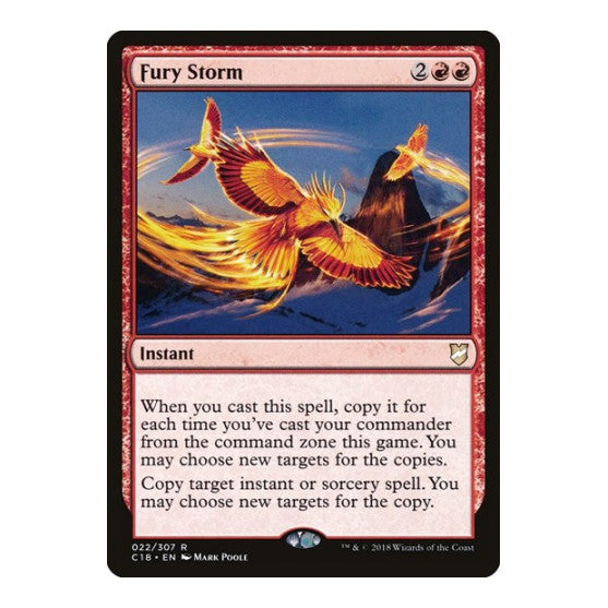 Fury Storm (C18) #22 Rare (Near Mint) Commander 2018 Magic: The Gathering: 2018