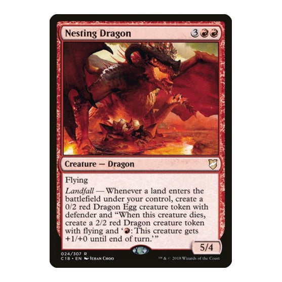 Nesting Dragon (C18) #24 Rare (Lightly Played) Commander 2018 Magic: The Gathering: 2018