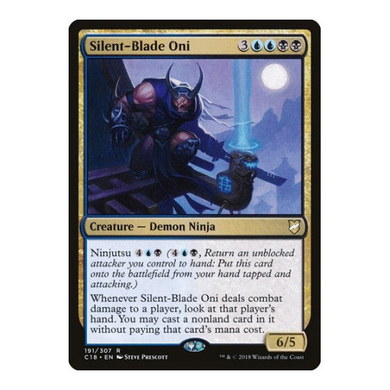 Silent Blade Oni (C18) #191 Rare (Lightly Played) Commander 2018 Magic: The Gathering: 2018