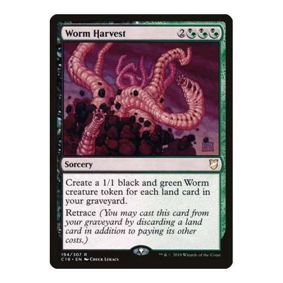 Worm Harvest (C18) #194 Rare (Lightly Played) Commander 2018 Magic: The Gathering: 2018