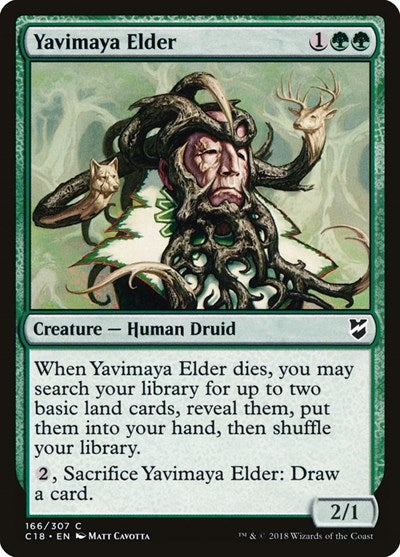 Yavimaya Elder (C18) #166 Common (Moderately Played) Commander 2018 Magic: The Gathering: 2018