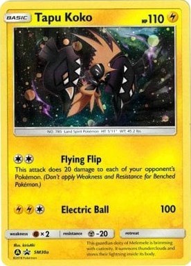 Tapu Koko SM30a (PR) #SM30a Promo (Holofoil Lightly Played) Alternate Art Promos Pokemon: 2026