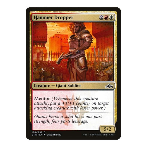 Hammer Dropper (GRN) #176 Common (Lightly Played) Guilds of Ravnica Magic: The Gathering: 2018