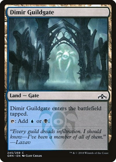 Dimir Guildgate 245 (GRN) #245 Common Guilds of Ravnica Magic: The Gathering: 2018