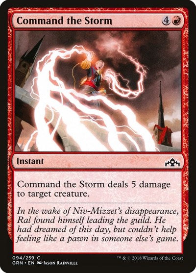 Command the Storm (GRN) #94 Common (Lightly Played) Guilds of Ravnica Magic: The Gathering: 2018