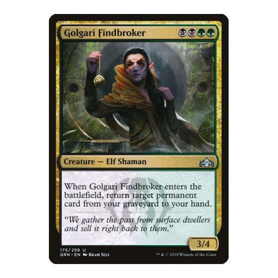Golgari Findbroker (GRN) #175 Uncommon (Damaged) Guilds of Ravnica Magic: The Gathering: 2018