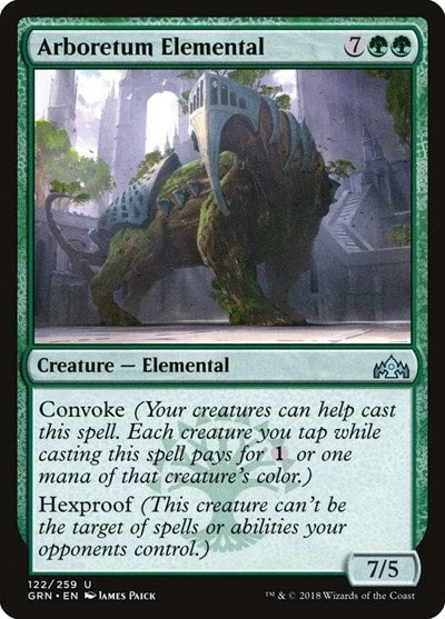 Arboretum Elemental (GRN) #122 Uncommon (Lightly Played) Guilds of Ravnica Magic: The Gathering: 2018