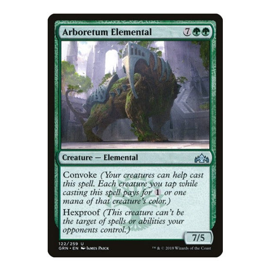 Arboretum Elemental (GRN) #122 Uncommon (Lightly Played) Guilds of Ravnica Magic: The Gathering: 2018