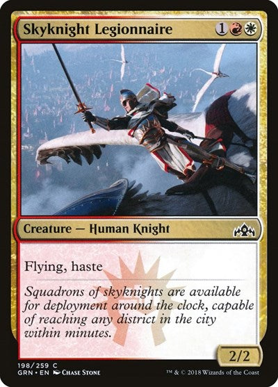 Skyknight Legionnaire (GRN) #198 Common (Lightly Played) Guilds of Ravnica Magic: The Gathering: 2018