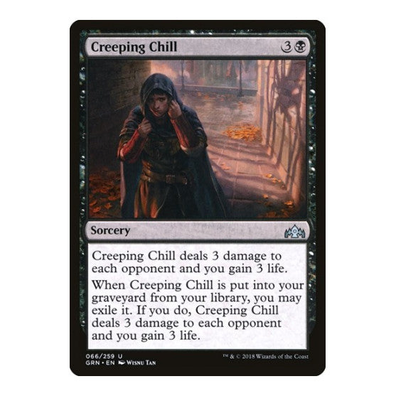 Creeping Chill (GRN) #66 Uncommon (Lightly Played) Guilds of Ravnica Magic: The Gathering: 2018