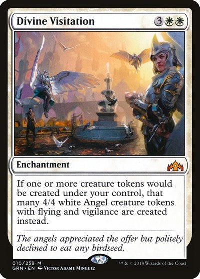 Divine Visitation (GRN) #10 Mythic Rare (Lightly Played) Guilds of Ravnica Magic: The Gathering: 2018