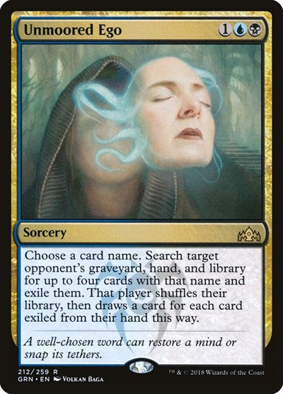 Unmoored Ego (GRN) #212 Rare (Lightly Played) Guilds of Ravnica Magic: The Gathering: 2018