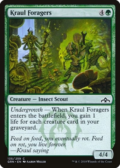 Kraul Foragers (GRN) #135 Common (Lightly Played) Guilds of Ravnica Magic: The Gathering: 2018