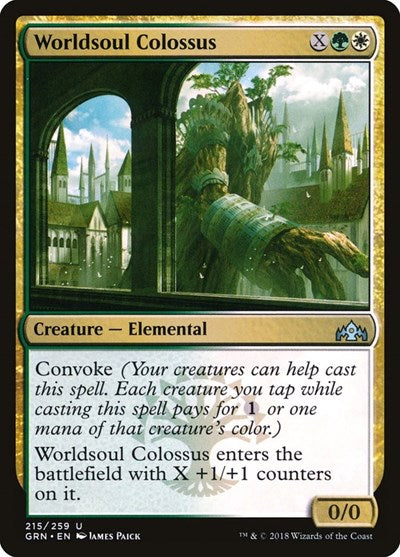 Worldsoul Colossus (GRN) #215 Uncommon (Moderately Played) Guilds of Ravnica Magic: The Gathering: 2018