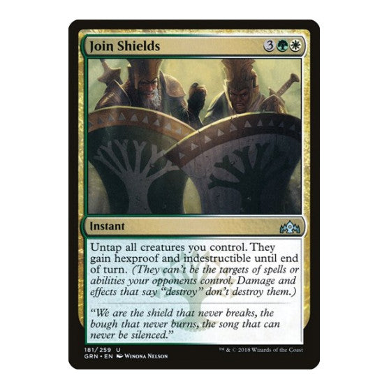 Join Shields (GRN) #181 Uncommon (Lightly Played) Guilds of Ravnica Magic: The Gathering: 2018