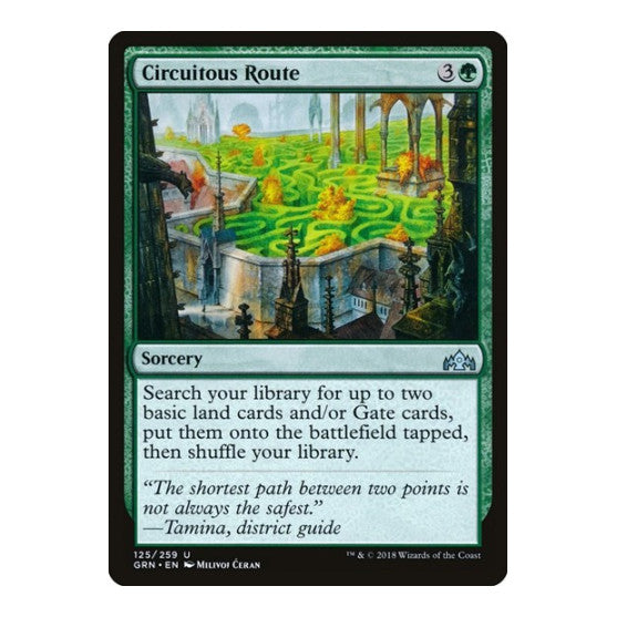 Circuitous Route (GRN) #125 Uncommon (Lightly Played) Guilds of Ravnica Magic: The Gathering: 2018