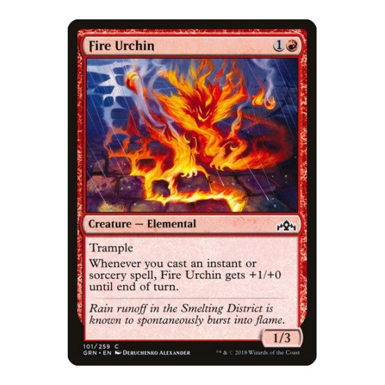Fire Urchin (GRN) #101 Common (Lightly Played) Guilds of Ravnica Magic: The Gathering: 2018