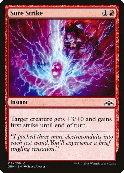 Sure Strike (GRN) #118 Common Guilds of Ravnica Magic: The Gathering: 2018