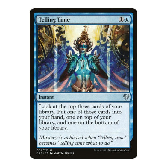 Telling Time (GR1) #4 Uncommon (Lightly Played) Guilds of Ravnica: Guild Kits Magic: The Gathering: 2018