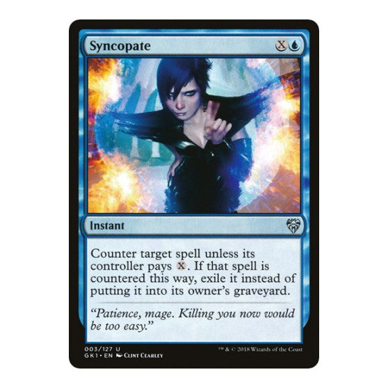Syncopate (GR1) #3 Uncommon (Lightly Played) Guilds of Ravnica: Guild Kits Magic: The Gathering: 2018