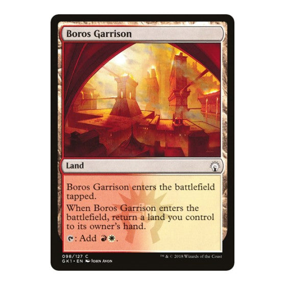 Boros Garrison (GR1) #98 Common (Lightly Played) Guilds of Ravnica: Guild Kits Magic: The Gathering: 2018