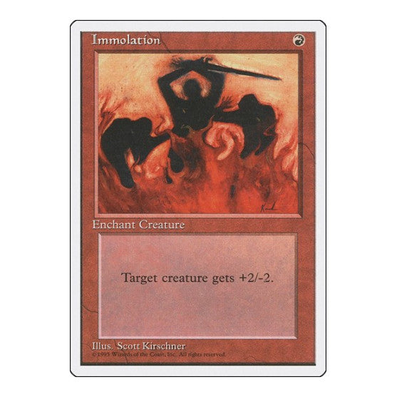 Immolation (4ED) #204 Common Fourth Edition Magic: The Gathering: 1995
