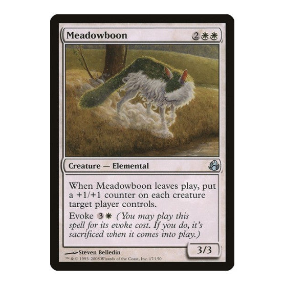 Meadowboon (MOR) #17 Uncommon (Lightly Played) Morningtide Magic: The Gathering: 2008