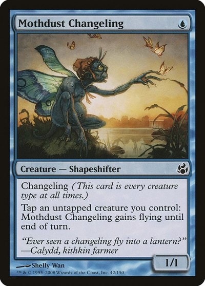 Mothdust Changeling (MOR) #42 Common (Lightly Played) Morningtide Magic: The Gathering: 2008