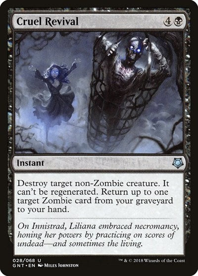 Cruel Revival (GNT) #28 Uncommon (Lightly Played) Magic Game Night Magic: The Gathering: 2018