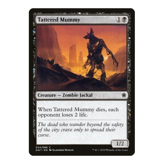 Tattered Mummy (GNT) #34 Common (Lightly Played) Magic Game Night Magic: The Gathering: 2018