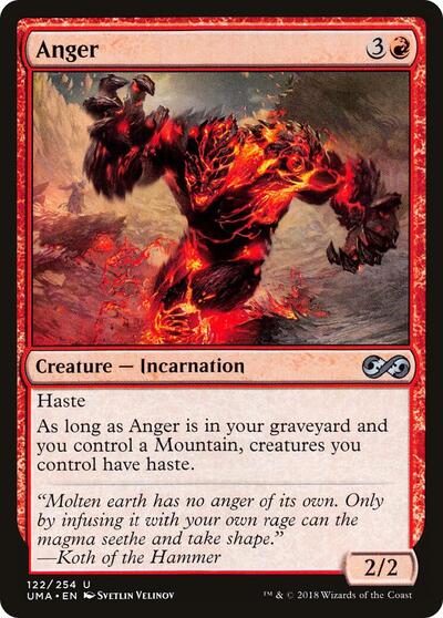 Anger (UMA) #122 Uncommon (Lightly Played) Ultimate Masters Magic: The Gathering: 2018