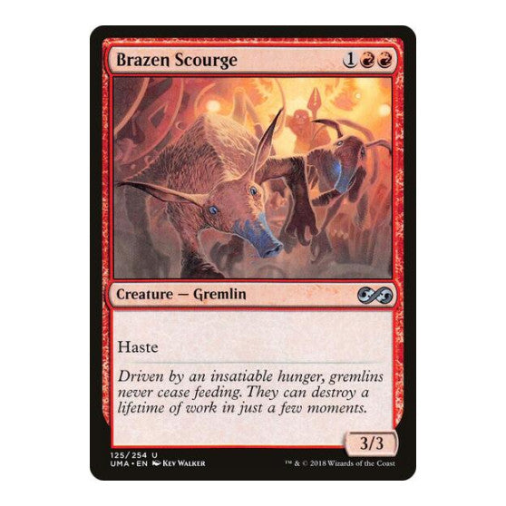 Brazen Scourge (UMA) #125 Uncommon Ultimate Masters Magic: The Gathering: 2018