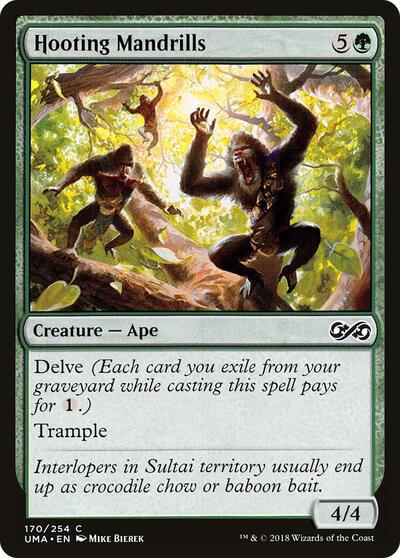 Hooting Mandrills (UMA) #170 Common (Foil Lightly Played) Ultimate Masters Magic: The Gathering: 2018